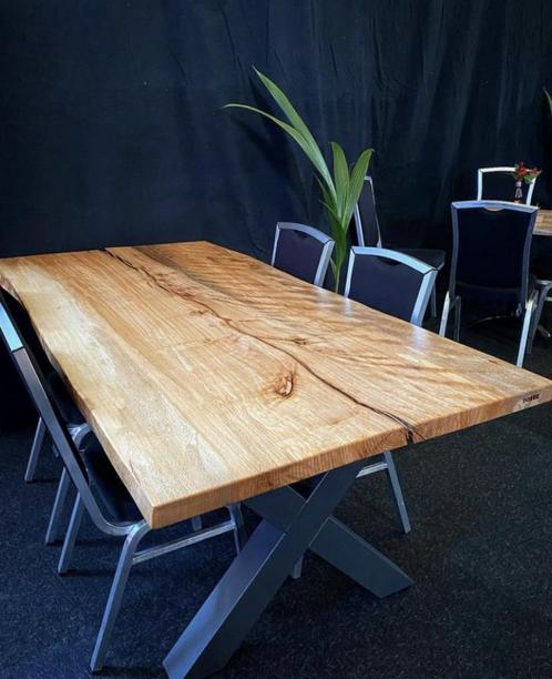 Beuken houten tafel 200 x 97  cm, Huis en Inrichting, Tafels | Eettafels, Gebruikt, 50 tot 100 cm, 150 tot 200 cm, Vijf personen of meer