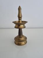 Zuid Indiase Olielamp - Brons, Ophalen of Verzenden, Koper of Brons