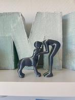 Beeld hond en baas, Nieuw! Cadeau idee, home decoratie, Ophalen of Verzenden, Nieuw, Dier