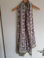Harford katoenen olijfgroen, paarse bloemen sjaal NIEUW!, Kleding | Dames, Mutsen, Sjaals en Handschoenen, Hartford, Ophalen of Verzenden