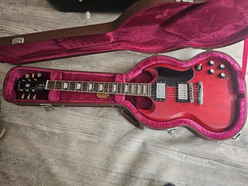 Epihone SG standard 61 Les Paul vintage aged cherry, Muziek en Instrumenten, Snaarinstrumenten | Gitaren | Elektrisch, Zo goed als nieuw