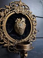 Barok lijst met anatomisch hart theelicht houder silly art, Overige materialen, Zwart, Nieuw, Ophalen of Verzenden