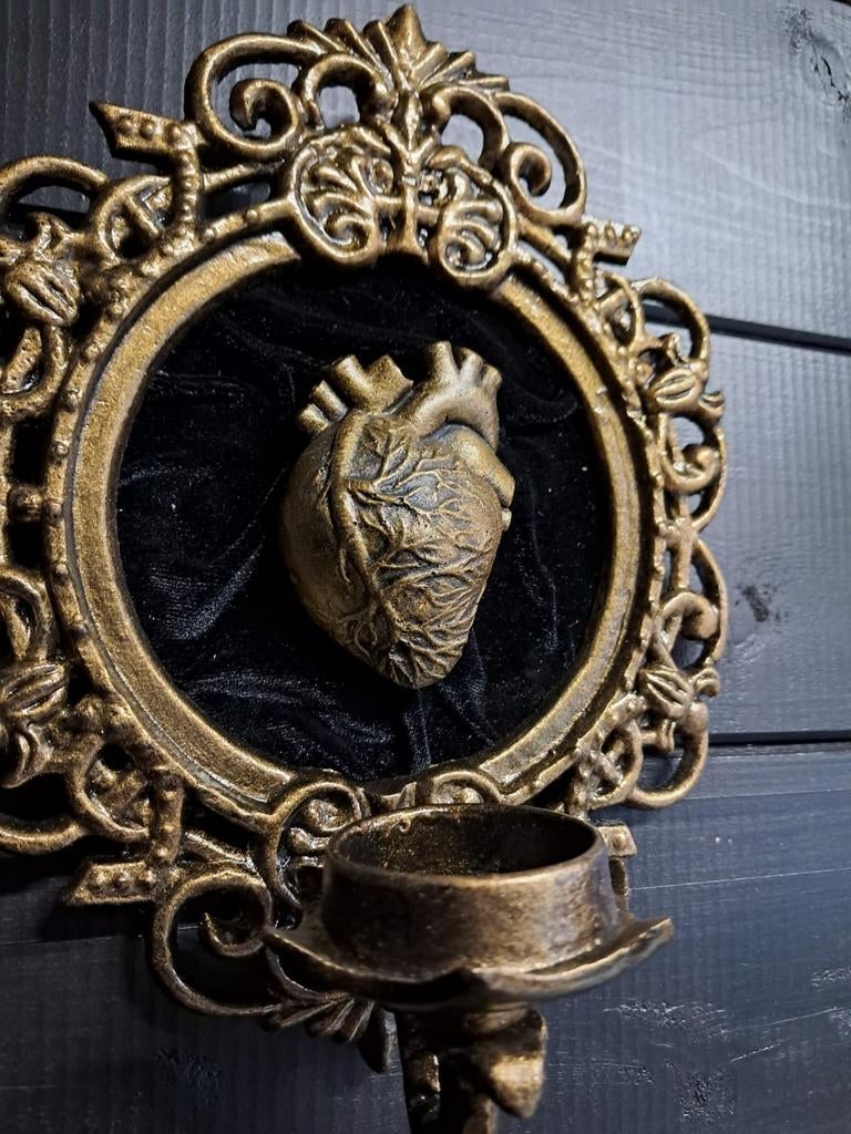 Barok lijst met anatomisch hart theelicht houder silly art, Huis en Inrichting, Woonaccessoires | Kandelaars en Kaarsen, Nieuw
