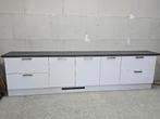 te koop witte keuken met apparaten wand, Huis en Inrichting, Keuken | Complete keukens, Ophalen, Gebruikt, Wit, Hout