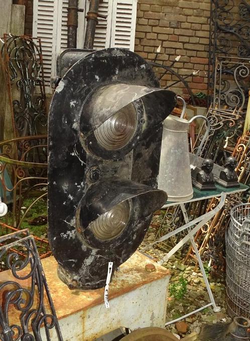 gietijzeren seinlicht belgische spoorwegen, Antiek en Kunst, Curiosa en Brocante, Ophalen