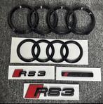 Audi RS3 Zwarte Emblemen Set – Direct Leverbaar!, Auto diversen, Tuning en Styling, Ophalen of Verzenden
