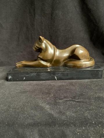 brons/bronzen Poes in Art Deco stijl . beschikbaar voor biedingen