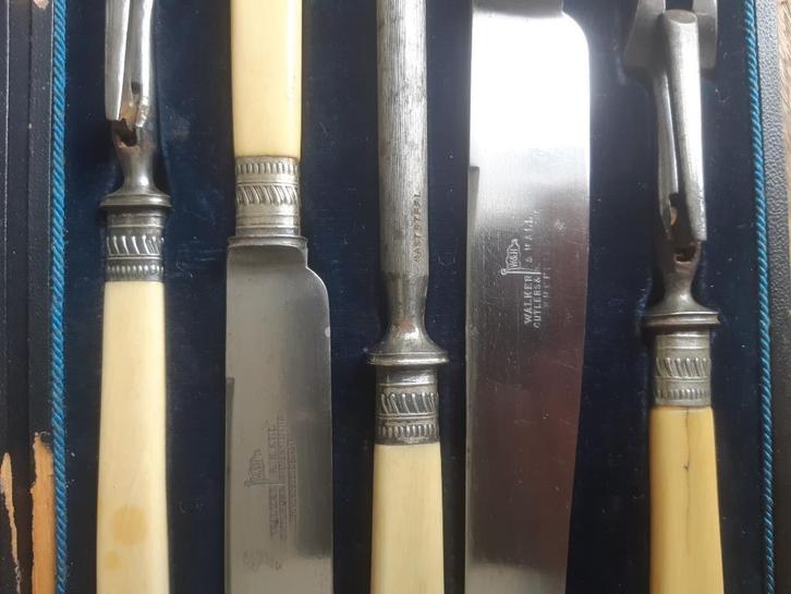 Antieke vintage Walker & Hall Bestekset, Antiek en Kunst, Antiek | Bestek, Ophalen of Verzenden