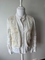 Prachtige ecru blouse mét gilet van Fabienne Chapot, maat 40, Maat 38/40 (M), Overige kleuren, Nieuw, Ophalen of Verzenden