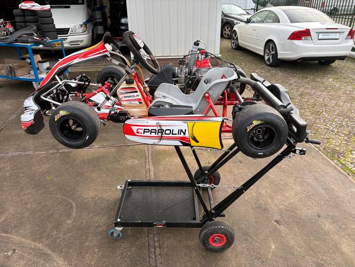 Parolin Rotax min Max + 2 motoren, Sport en Fitness, Karting, Gebruikt, Kart, Ophalen of Verzenden