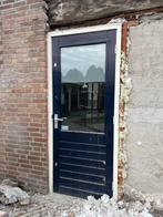 Gebruikte Achterdeur met Glas, Doe-het-zelf en Verbouw, Deuren en Horren, Ophalen, Gebruikt, 80 tot 100 cm, 215 cm of meer