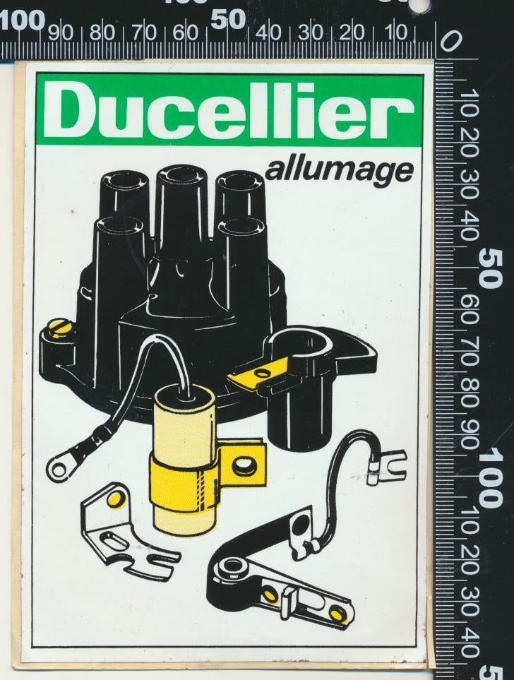 Sticker: Ducellier - Allumage, Verzamelen, Stickers, Zo goed als nieuw, Auto of Motor, Ophalen of Verzenden