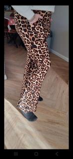 Tijgerprint broek stretch maat xl steekzakken ,wijde pijp, Ophalen of Verzenden, Zo goed als nieuw, Bruin, Legging