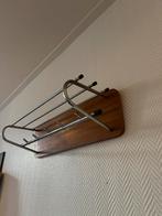 Vintage mid century wandkapstok, Huis en Inrichting, Woonaccessoires | Kapstokken, Gebruikt, Minder dan 100 cm, Hout, Ophalen