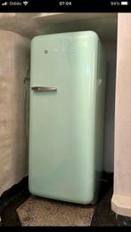 Pastelgroen smeg koelkast, Witgoed en Apparatuur, Koelkasten en IJskasten, 200 liter of meer, 60 cm of meer, Zo goed als nieuw