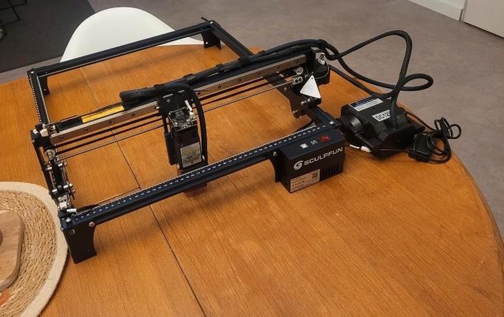 Sculpfun s30 pro 10 watt met Air-Assist, Hobby en Vrije tijd, Overige Hobby en Vrije tijd, Nieuw, Ophalen of Verzenden