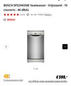 Bosch vaatwasser 45 cm – zo goed als nieuw, Witgoed en Apparatuur, Vaatwasmachines, Ophalen of Verzenden, Zo goed als nieuw, Minder dan 85 cm