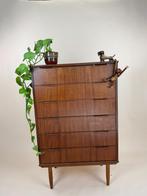 Danish Teak Tallboy Chest of Drawers, Ophalen, Z, Z, Teakhout