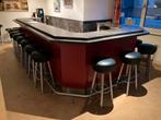 Grote Bar voor 16 Personen, Ophalen, Gebruikt, Inclusief barstoelen