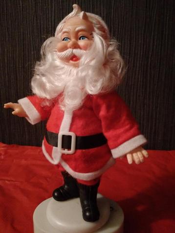 Vintage muziekdoosje kerstman  beschikbaar voor biedingen