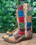 geweldig mooie vintage patchwork laars van Sendra maat 40, Overige kleuren, Ophalen of Verzenden, Sendra, Gedragen