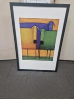 Daniel Patrick Kessler yellow green and purple dogs, Ophalen of Verzenden, 75 cm of meer, 50 tot 75 cm, Print