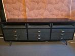 Dutchbone Sol dressoir tv-kast lades vintage look, Huis en Inrichting, Kasten | Dressoirs, Ophalen, 100 tot 150 cm, Zo goed als nieuw
