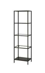 Ikea Vittsjö Stellingkast - Zwart/Glas, Ophalen of Verzenden, Zo goed als nieuw