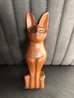 Houten poes, Antiek en Kunst, Kunst | Beelden en Houtsnijwerken, Ophalen