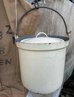 Emaille emmer met deksel, Ophalen of Verzenden