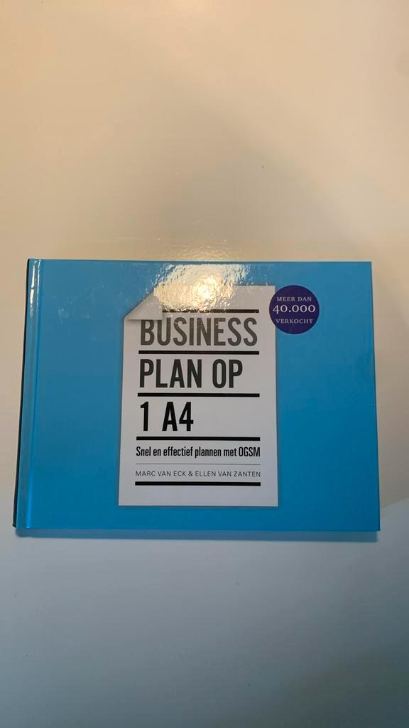 Ellen Leenhouts - Businessplan op 1 A4, Boeken, Wetenschap, Zo goed als nieuw, Sociale wetenschap, Ophalen of Verzenden