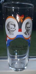 1 Glas h.k.h. Prinses Beatrix / Claus van Amsberg, Ophalen of Verzenden, Zo goed als nieuw, Servies