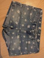 H&M korte spijkerbroek sterren maat 170 / XS, Broek, Gebruikt, Meisje, H&M