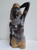 Egyptisch gipsen beeld van een vrouw, Antiek en Kunst, Ophalen of Verzenden