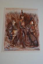 KEES ANDREA HARLEKIJN JONGENS MET VLIEGER 1947 Gesign. SP1, Verzenden