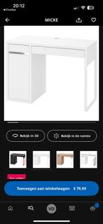 IKEA Micke Bureau - Stijlvol en Praktisch!, Huis en Inrichting, Bureaus, Ophalen, Gebruikt, Bureau