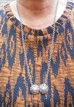 Zilveren antieke jasseron ketting met Zeeuwse knoppen nr.327, Sieraden, Tassen en Uiterlijk, Antieke sieraden, Verzenden, Zilver