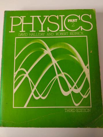 Physics Halliday, 3e, deel 2 beschikbaar voor biedingen