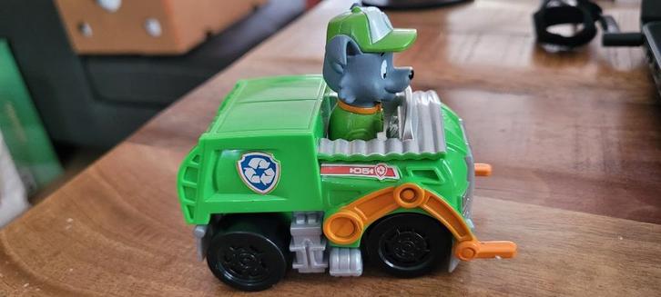 Paw Patrol - vuilniswagen met Rocky - op wieltjes, Kinderen en Baby's, Speelgoed | Speelgoedvoertuigen, Gebruikt, Ophalen of Verzenden