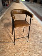 Leren Barkruk, 5 krukken of meer, Met voetsteun, 60 tot 90 cm, Leer