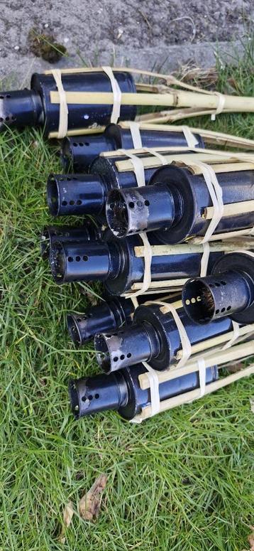 Bamboe tuinfakkels 90 cm - 10 stuks (ook per stuk)- bruiloft beschikbaar voor biedingen