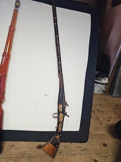 Uniek antiek decoratief miniatuurgeweer, Antiek en Kunst, Antiek | Overige Antiek, Ophalen