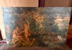 Houten kunstwerk, Adam en Eva paradijs Jan Brueghel (80x120), Antiek en Kunst, Ophalen