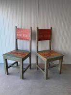 Twee houten stoelen vintage, Ophalen