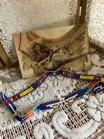 Vintage elastische ketting kleine kraaltjes, Ophalen of Verzenden, Zo goed als nieuw, Overige materialen
