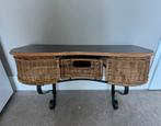 Prachtige kleine mooie rieten  kaptafel, Huis en Inrichting, Tafels | Kaptafels, Ophalen, Gebruikt, 50 tot 100 cm, Minder dan 100 cm