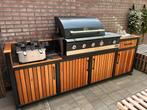 Buitenkeuken (staal) breedte 2.5 meter met Boretti Ibrido, Tuin en Terras, Buitenkeukens, Ophalen, Zo goed als nieuw, Gas