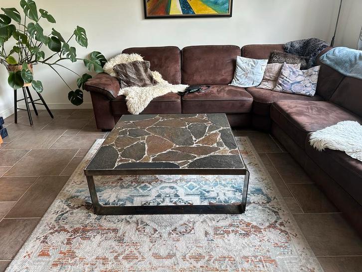 Kingma Stijl Salontafel - Brutalistisch, Huis en Inrichting, Tafels | Salontafels, Gebruikt, Minder dan 50 cm, 50 tot 100 cm, Vierkant