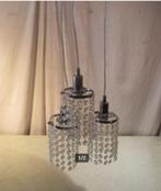 Prachtige 3-delige Hanglamp in metaal en glas, Huis en Inrichting, Lampen | Hanglampen, Nieuw, Ophalen of Verzenden, Glas