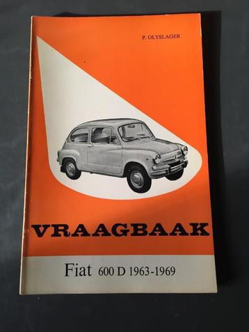 Vraagbaak  Fiat 600 D  &  Multipla 1963 / 1969 beschikbaar voor biedingen